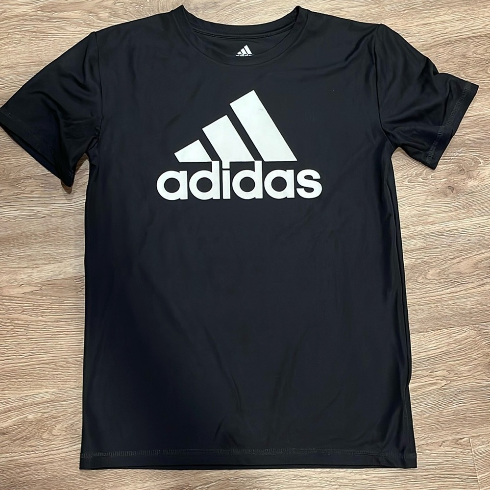 Adidas Boys Black Medium Shirt